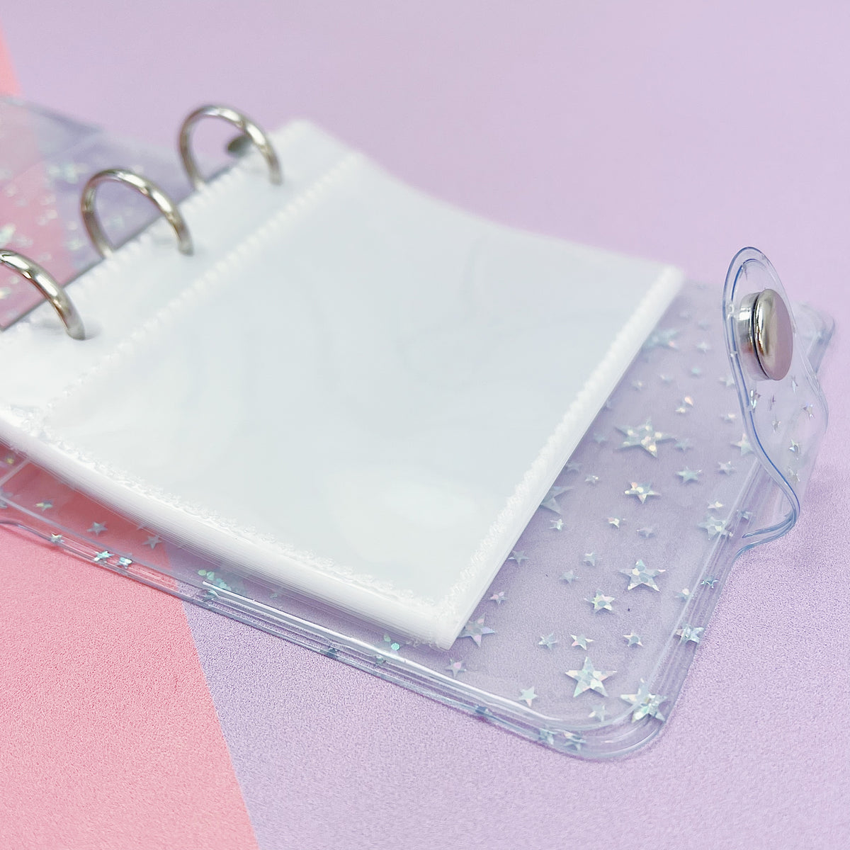 Jelly Ring Binder | 4" x 4.25" | Includes (10) Clear Sleeves