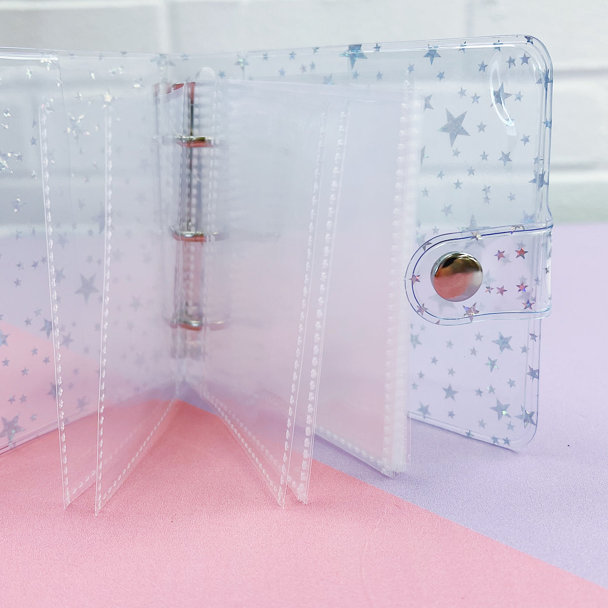 Jelly Ring Binder | 4" x 4.25" | Includes (10) Clear Sleeves