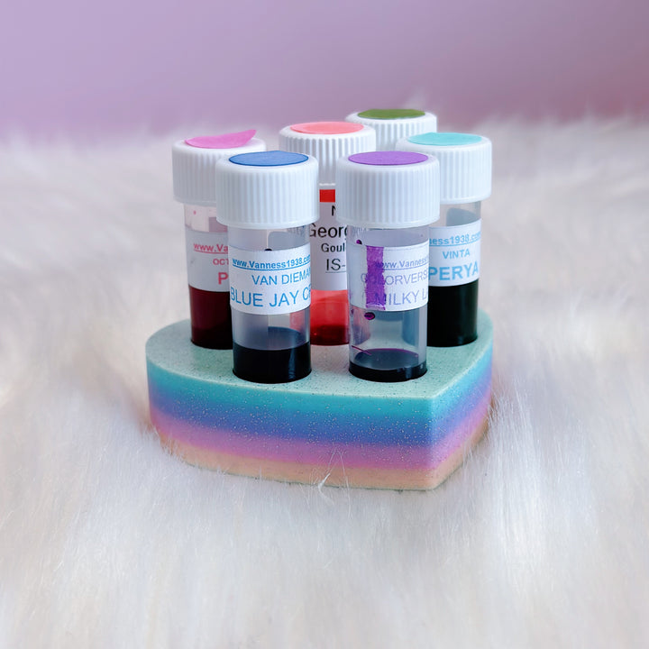 (LIMITED EDITION!) Heart Shaped Ink Sample Vial Holder | Fountain Pen Ink Sample Organizer &amp; Display | Rainbow Iridescent Variant