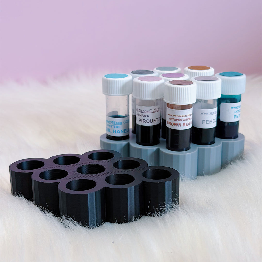 Simple Ink Sample Vial Holder | Fountain Pen Ink Sample Organizer &amp; Display | Choose Your Color!