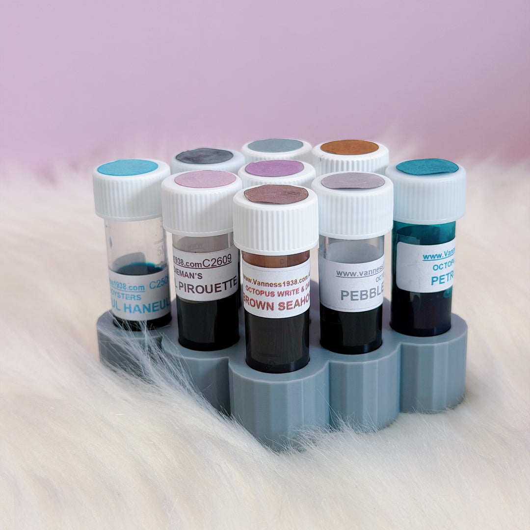 Simple Ink Sample Vial Holder | Fountain Pen Ink Sample Organizer &amp; Display | Choose Your Color!