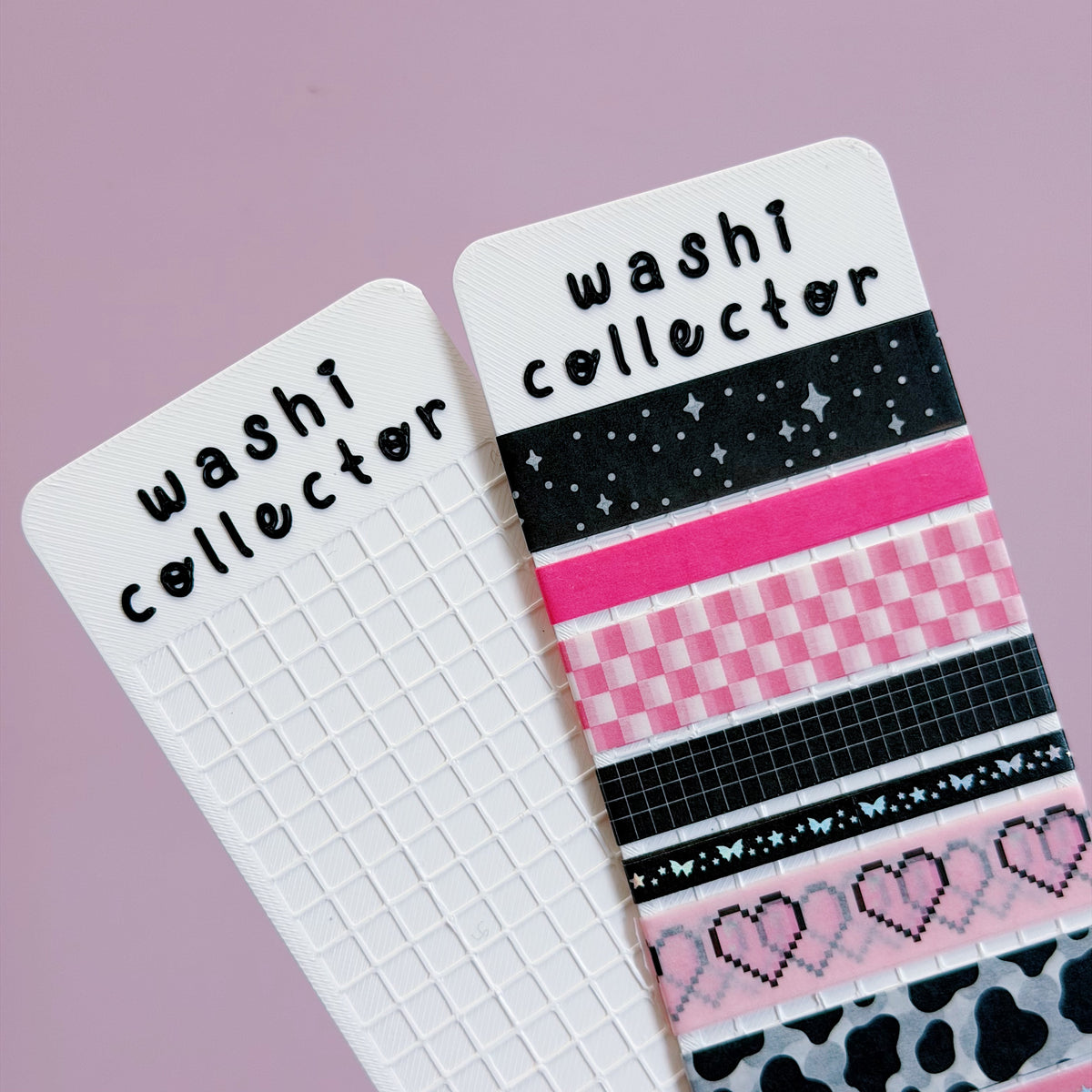 Washi Collector Washi Tape Sample Holder | 3D Printed Flat Washi Storage Card | Washi Sample Holder for Journaling