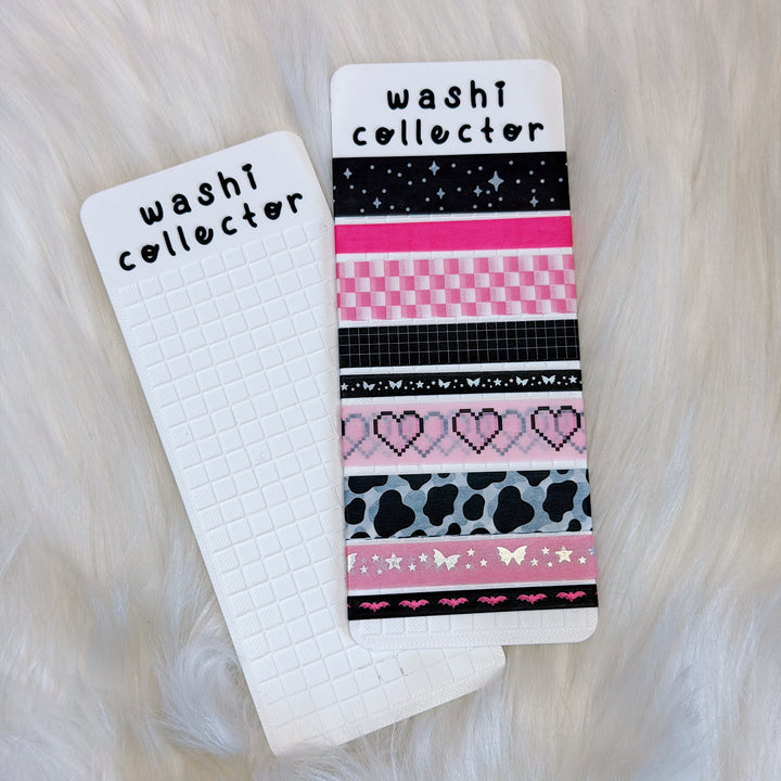 Washi Collector Washi Tape Sample Holder | 3D Printed Flat Washi Storage Card | Washi Sample Holder for Journaling (Copy)