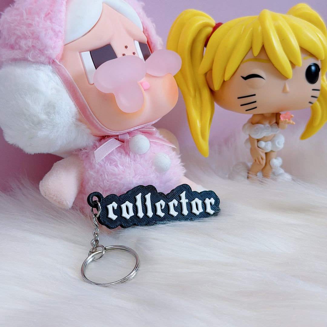 Collector Keychain | Gothic / Old English Font 3D Printed Bag Charm