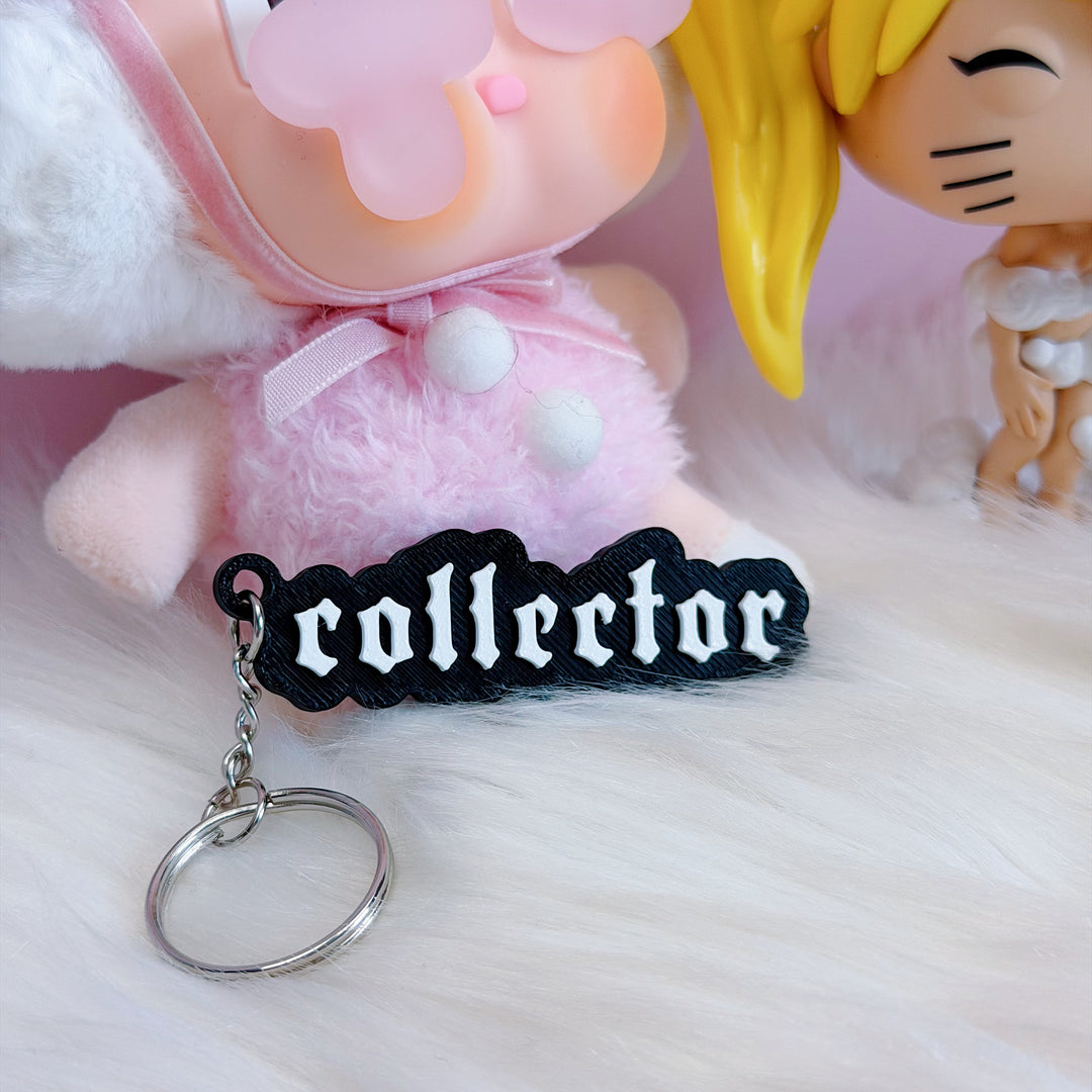 Collector Keychain | Gothic / Old English Font 3D Printed Bag Charm