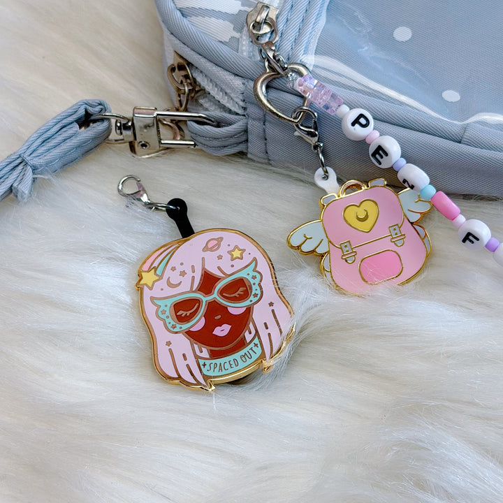 Enamel Pin Charm Converter | Pack of 3 | Turn Pins Into Planner, Journal &amp; Bag Charms | Choose Your Color!