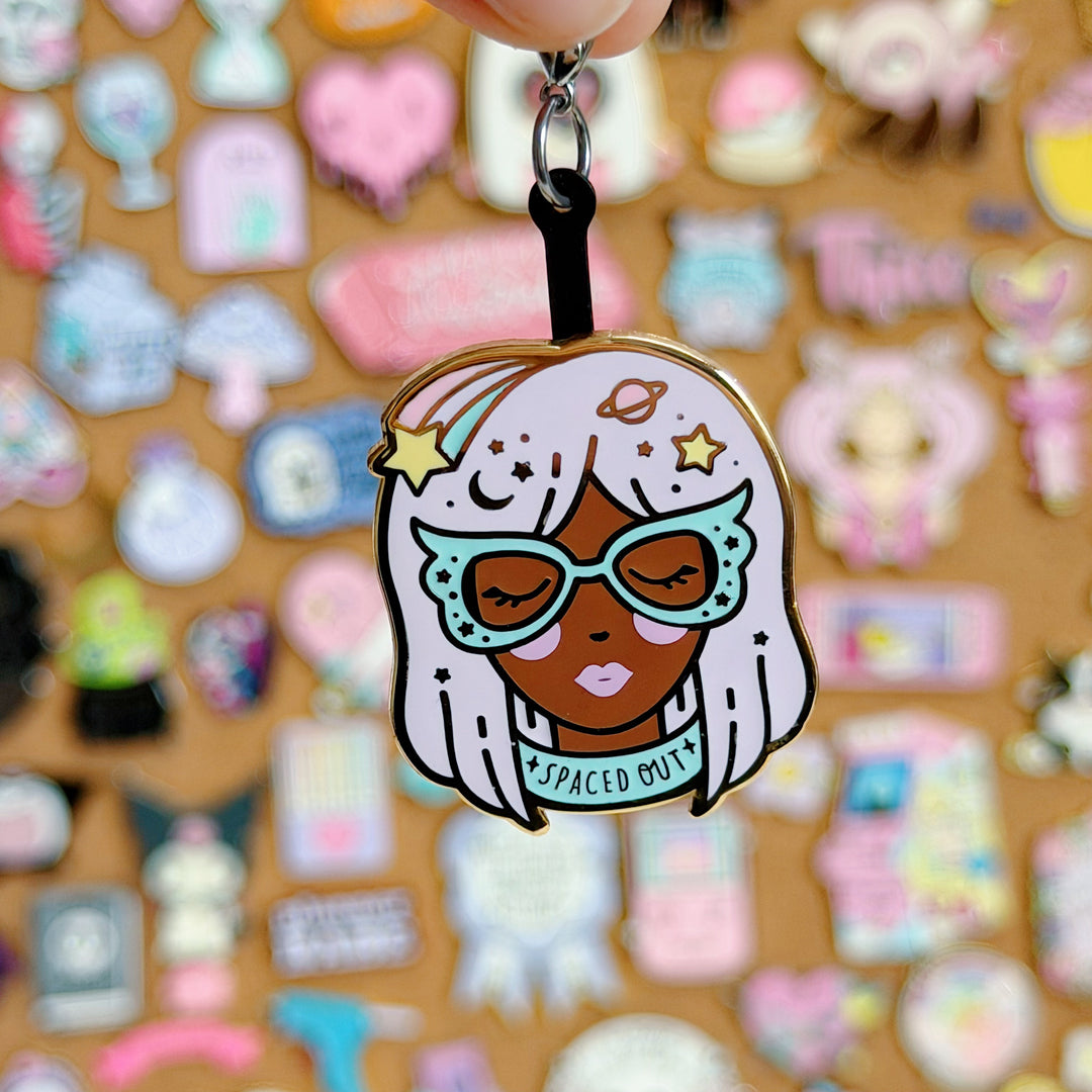 Enamel Pin Charm Converter | Pack of 3 | Turn Pins Into Planner, Journal &amp; Bag Charms | Choose Your Color!