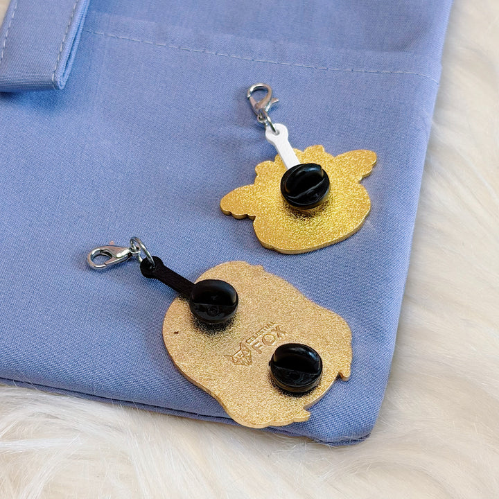 Enamel Pin Charm Converter | Pack of 3 | Turn Pins Into Planner, Journal &amp; Bag Charms | Choose Your Color!