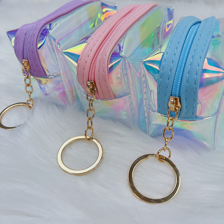 Holographic Coin Purse | Gold Keychain Included | Choose Your Color Option!