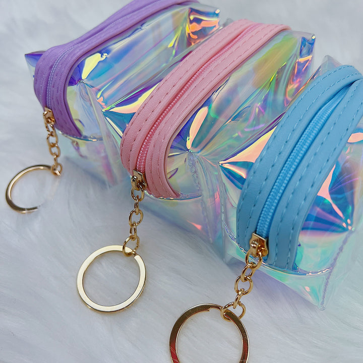 Holographic Coin Purse | Gold Keychain Included | Choose Your Color Option!