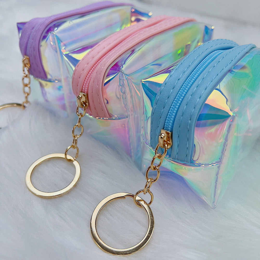 Holographic Coin Purse | Gold Keychain Included | Choose Your Color Option!