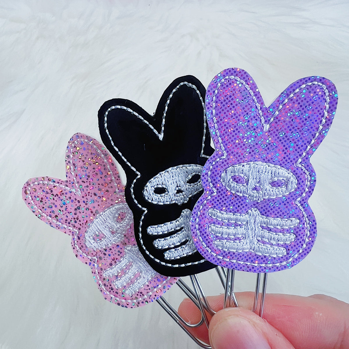 Skele Peeps Feltie Planner Clip | Choose Your Color Option!