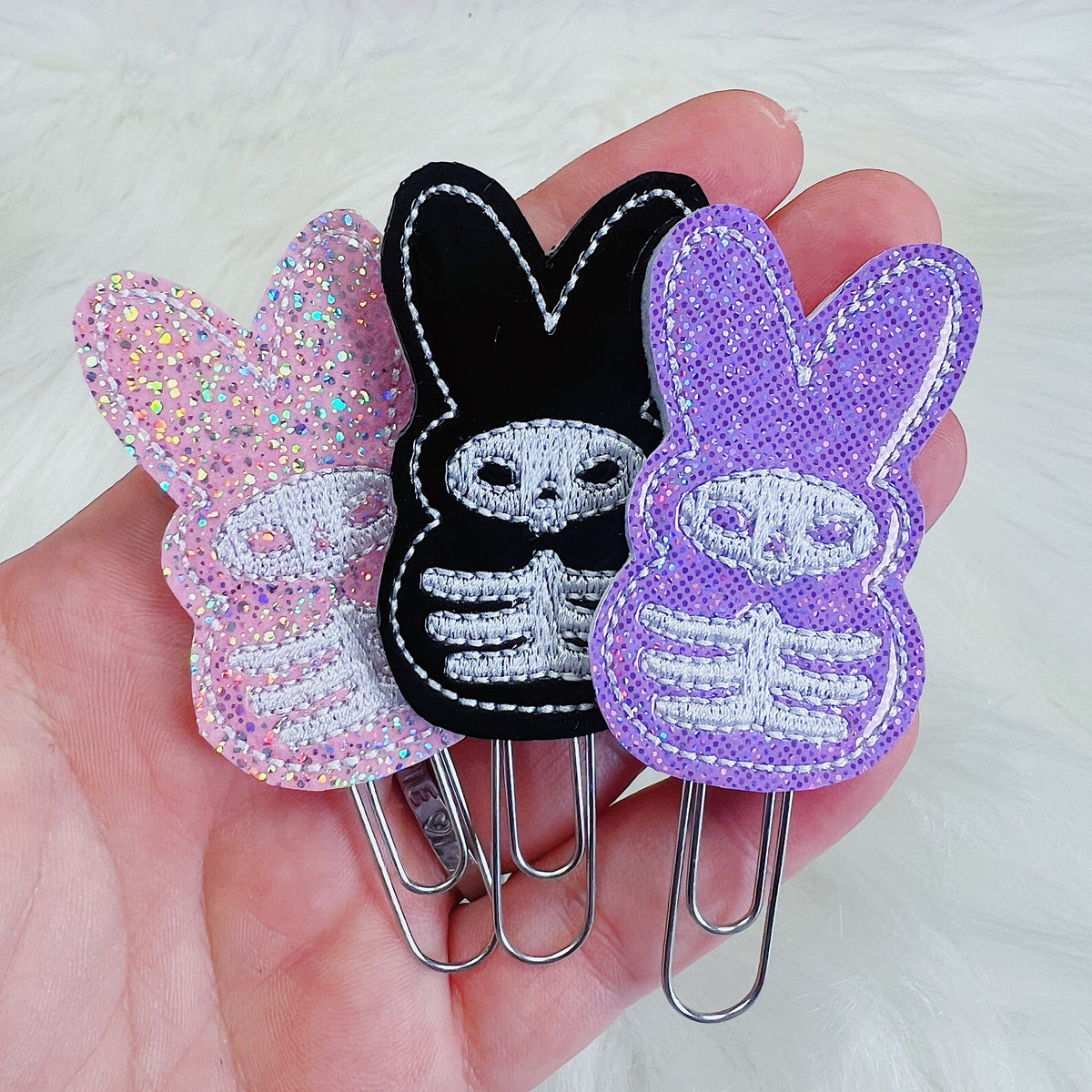 Skele Peeps Feltie Planner Clip | Choose Your Color Option!