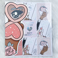 Libro de pegatinas Just Peachy | Papel adhesivo mate | 10 páginas | Holográfico frustrado
