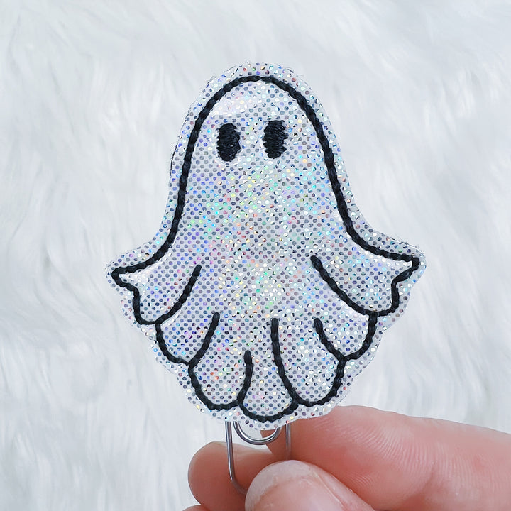 Holographic Ghostie Feltie Planner Clip