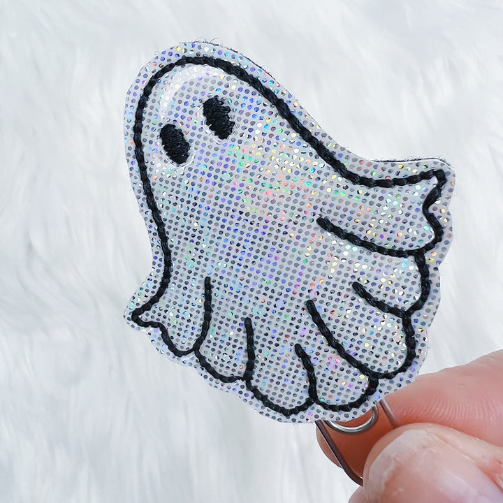 Holographic Ghostie Feltie Planner Clip