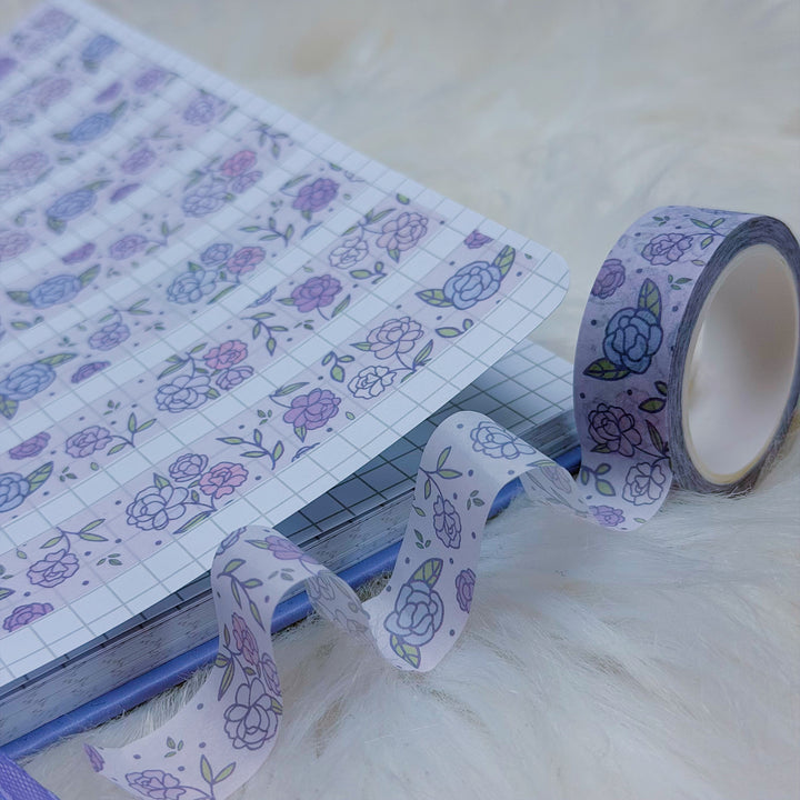 Lavender Dreams Floral Fields Washi Tape | Decorative Journal Tape