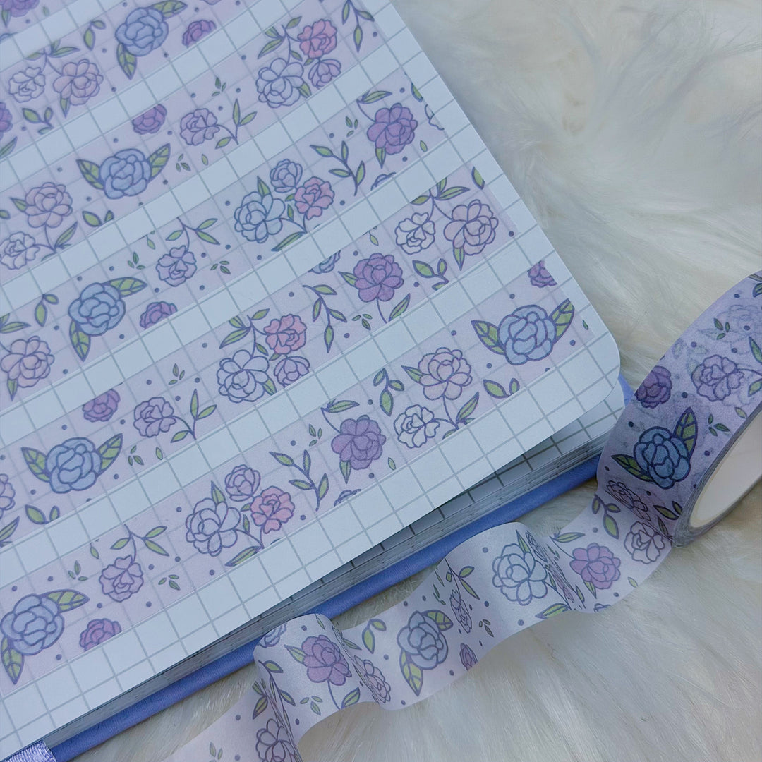 Lavender Dreams Floral Fields Washi Tape | Decorative Journal Tape