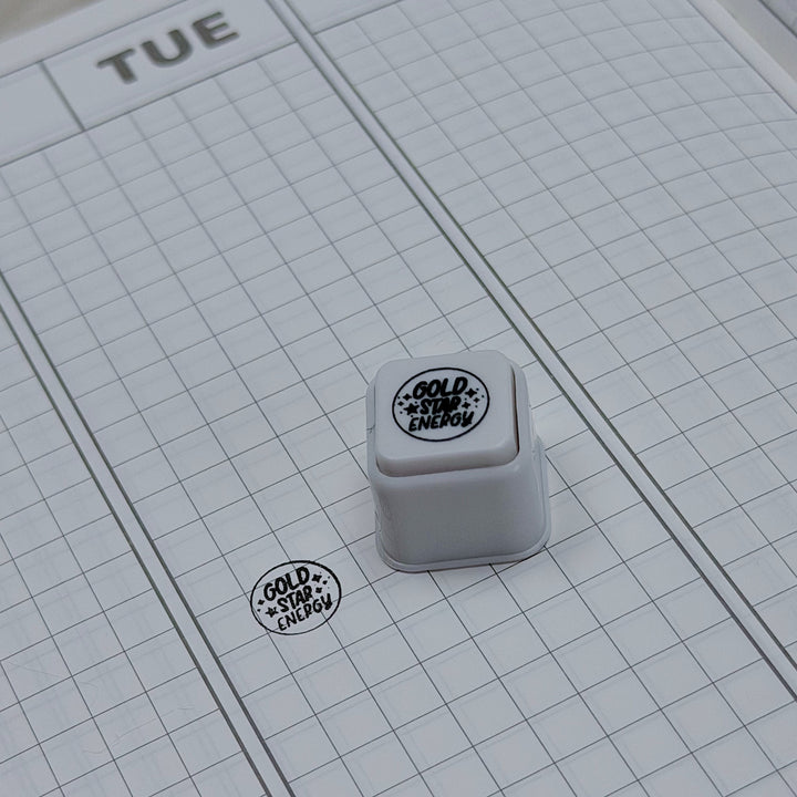 Gold Star Energy Self-Inking Button Stamp