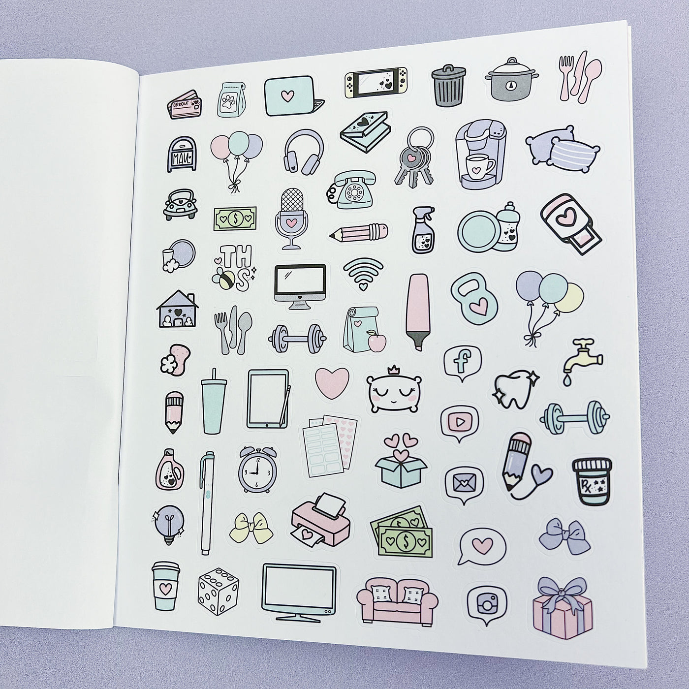 Polly Pocket Sticker Book | Matte Sticker Paper | 10 Pages | Holographic Foiled