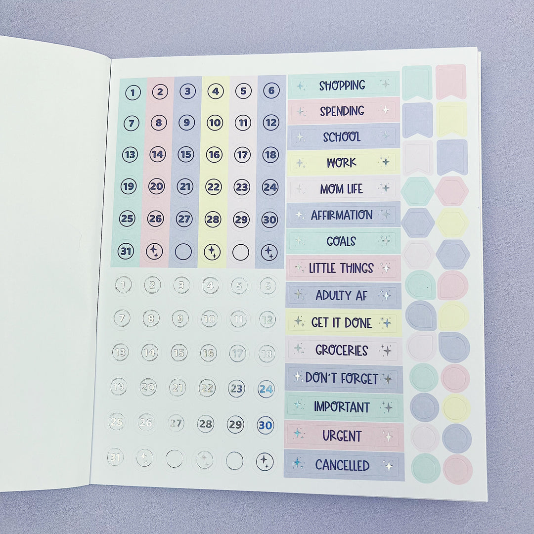 Polly Pocket Sticker Book | Matte Sticker Paper | 10 Pages | Holographic Foiled