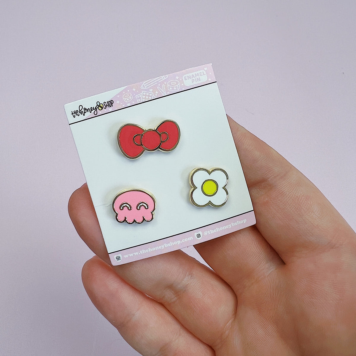 Hello Honey Filler Enamel Pins| Includes 3 Enamel Pins