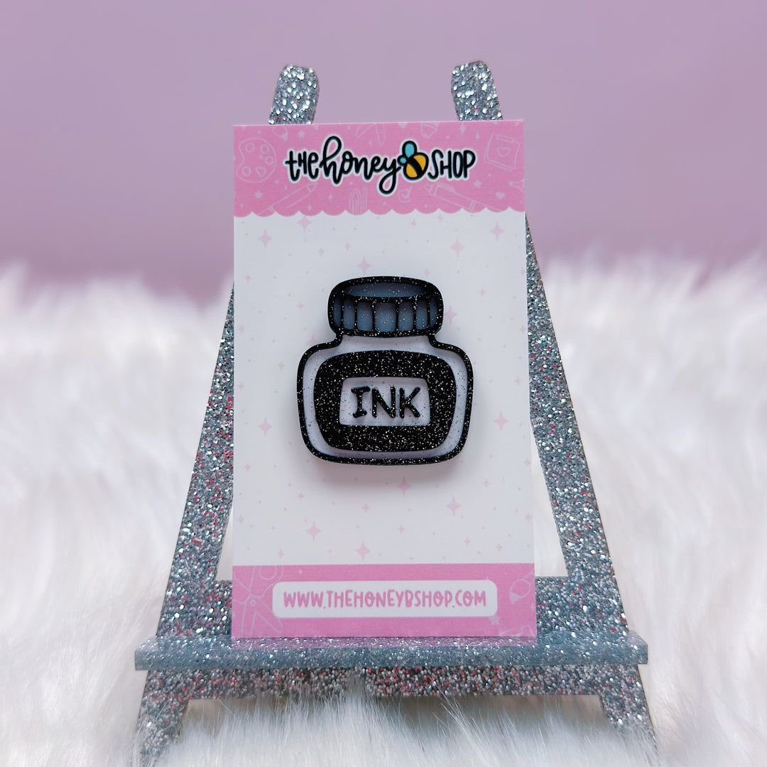 Fountain Pen Ink Jar Flair Pin Accessory | Choose Your Ink Color!