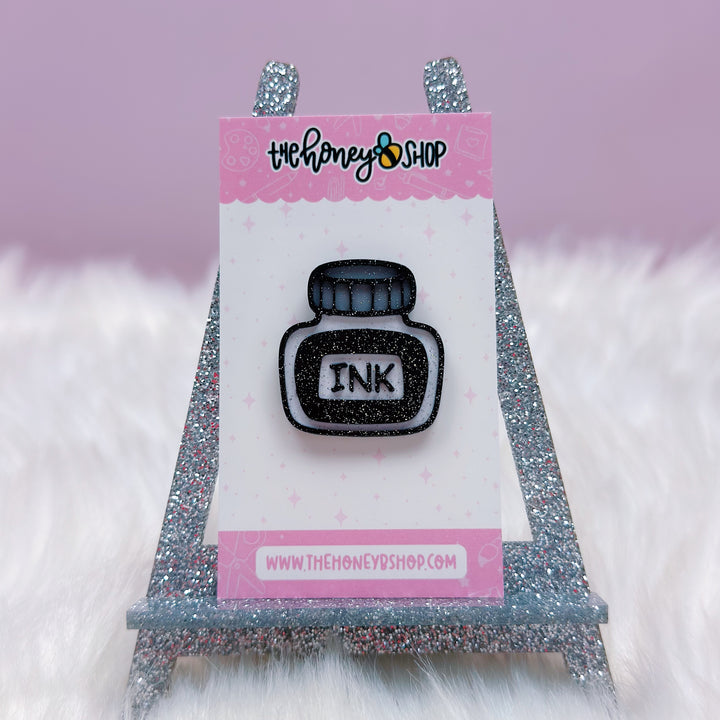 Fountain Pen Ink Jar Flair Pin Accessory | Choose Your Ink Color!