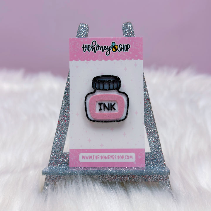 Fountain Pen Ink Jar Flair Pin Accessory | Choose Your Ink Color!