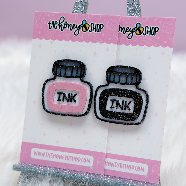 Fountain Pen Ink Jar Flair Pin Accessory | Choose Your Ink Color!