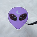Purple Alien Vinyl Sticker Die Cut | Holographic Foiled