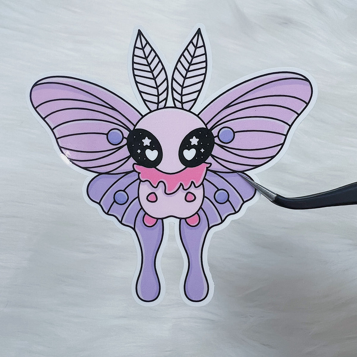Creepy Cuties Moth Vinyl Sticker Die Cut
