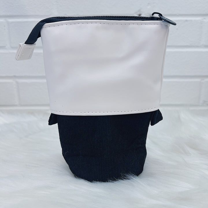 Black + White Telescopic Pen Pouch