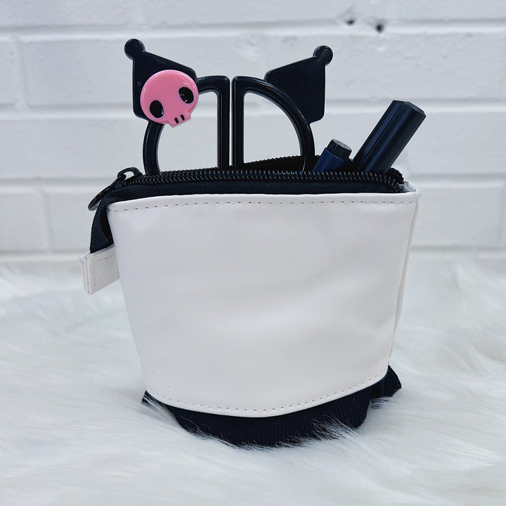 Black + White Telescopic Pen Pouch