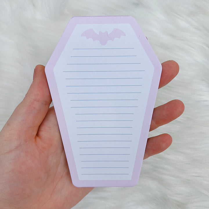 Pink Coffin Notepad