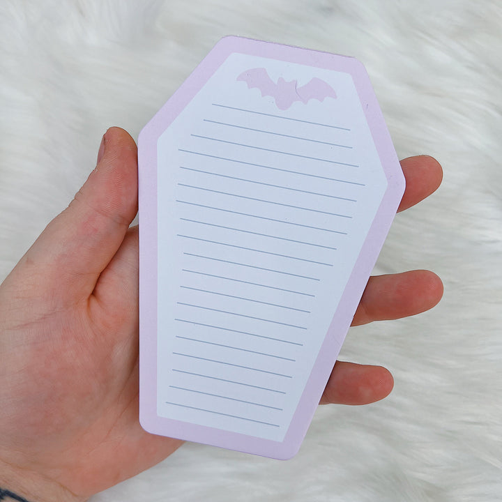 Pink Coffin Notepad