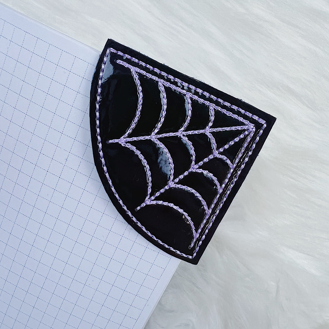 Purple Spiderweb Page Bookmark