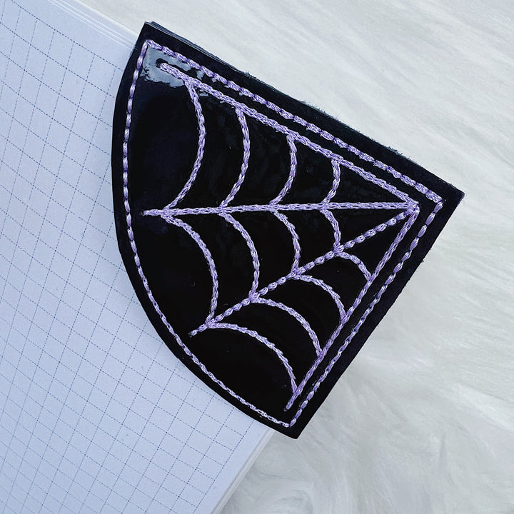 Purple Spiderweb Page Bookmark