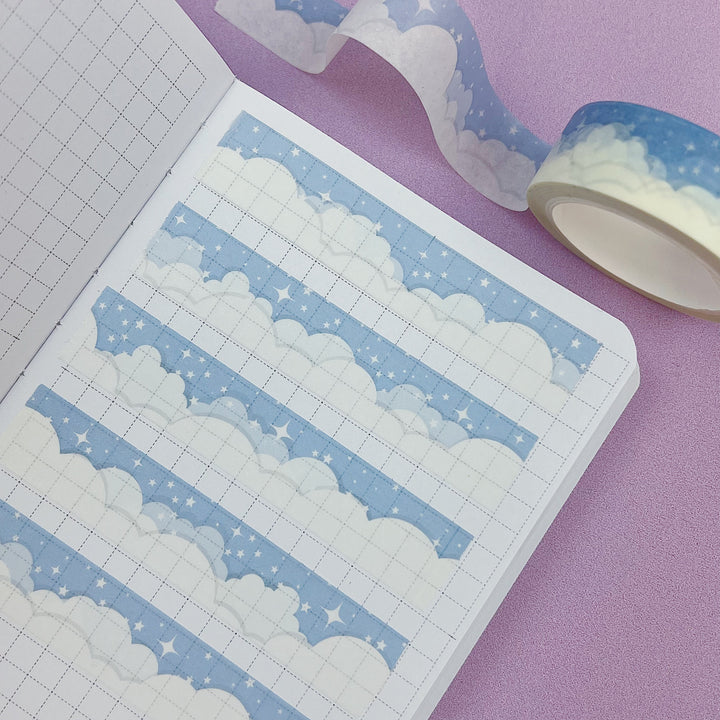 Staycation Clouds Washi Tape | 15MM