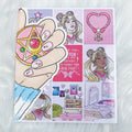 Moon Prism Sticker Book | Matte Sticker Paper | 10 Pages | Holo Foiled