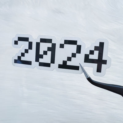 2024 Pixel Vinyl Sticker Die Cut