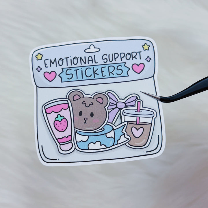 Emotional Support Stickers Vinyl Sticker Die Cut | BFCM 2025 Exclusive