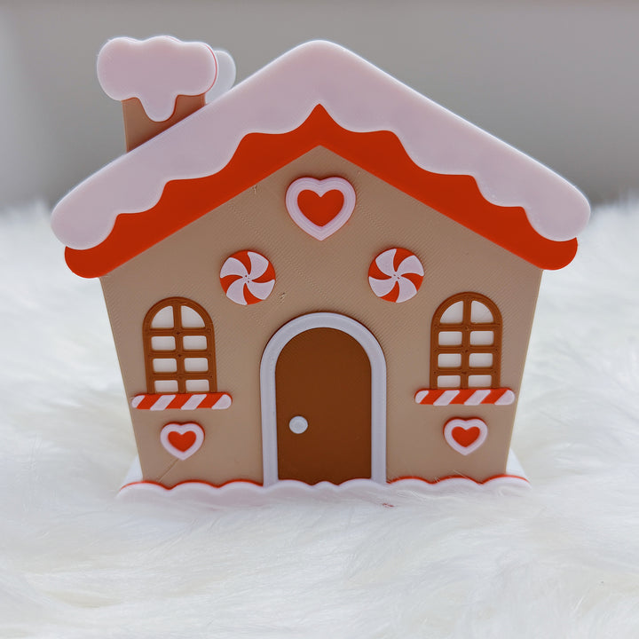 Traditional Gingerbread House Pen + Pencil Holder | Desk Decor