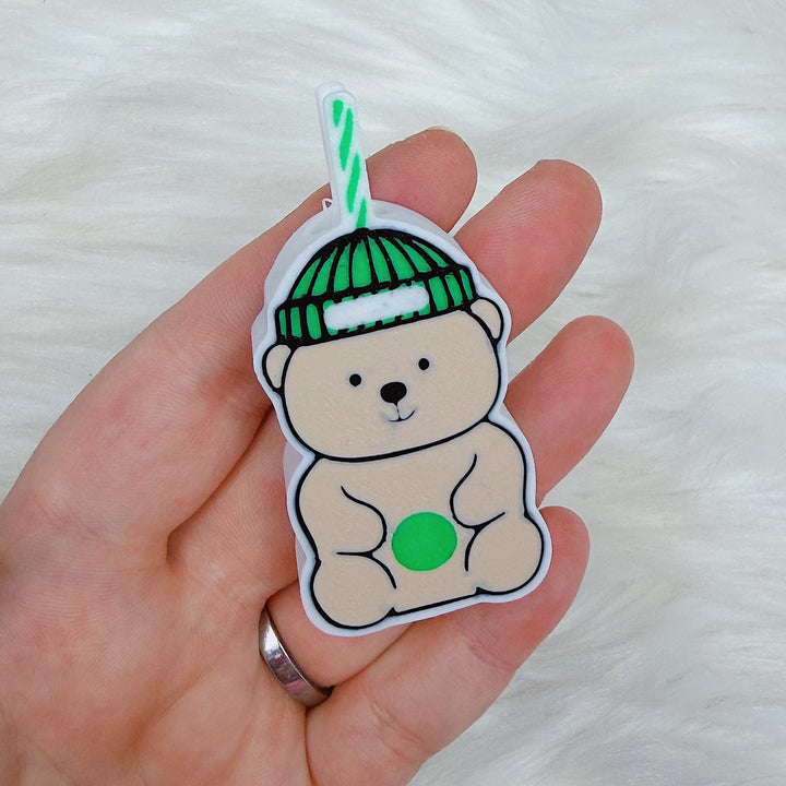 Beary Cup Straw Buddy | 3D Printed Straw Topper