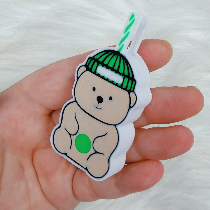 Beary Cup Straw Buddy | 3D Printed Straw Topper