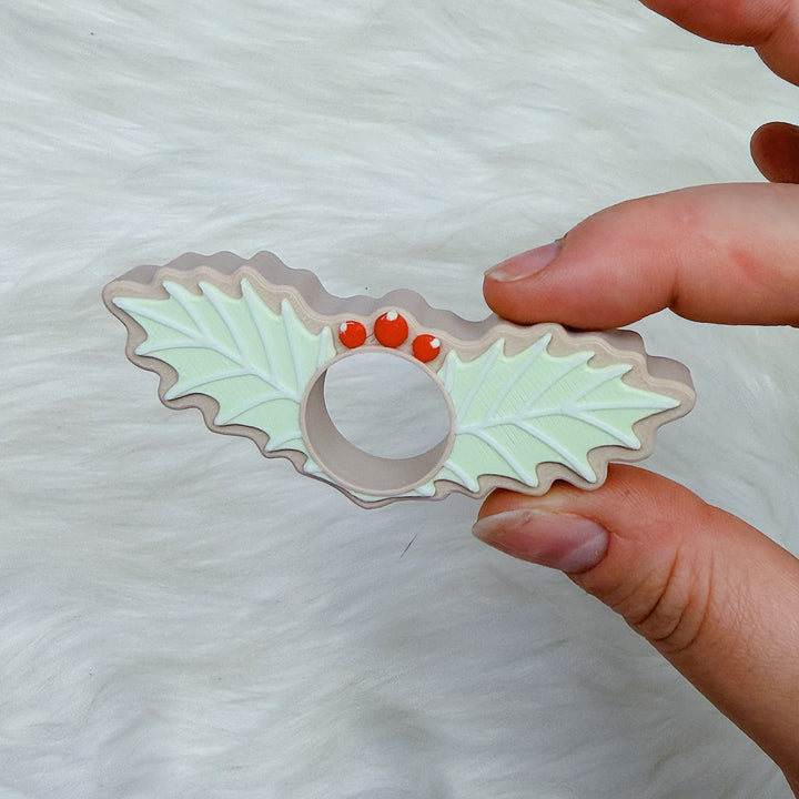 Holly Berries Page Holder | 3D Printed Book Buddy