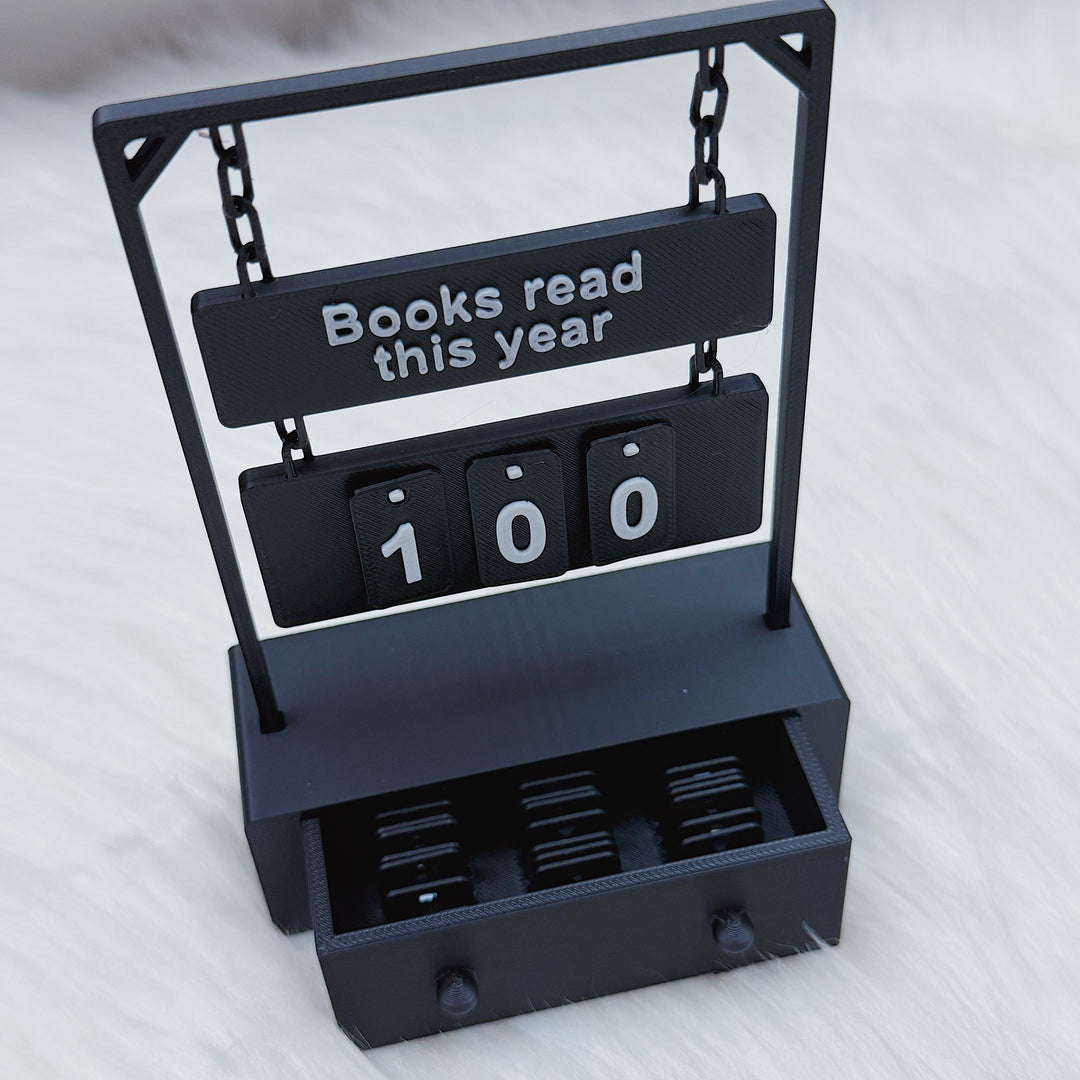 Books Read This Year Tracker | Bookshelf Decor | Choose Your Color Option!