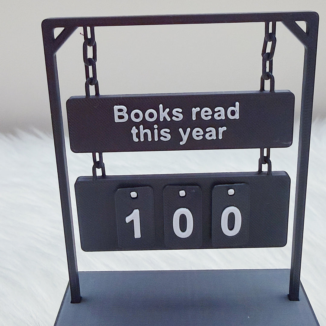 Books Read This Year Tracker | Bookshelf Decor | Choose Your Color Option!