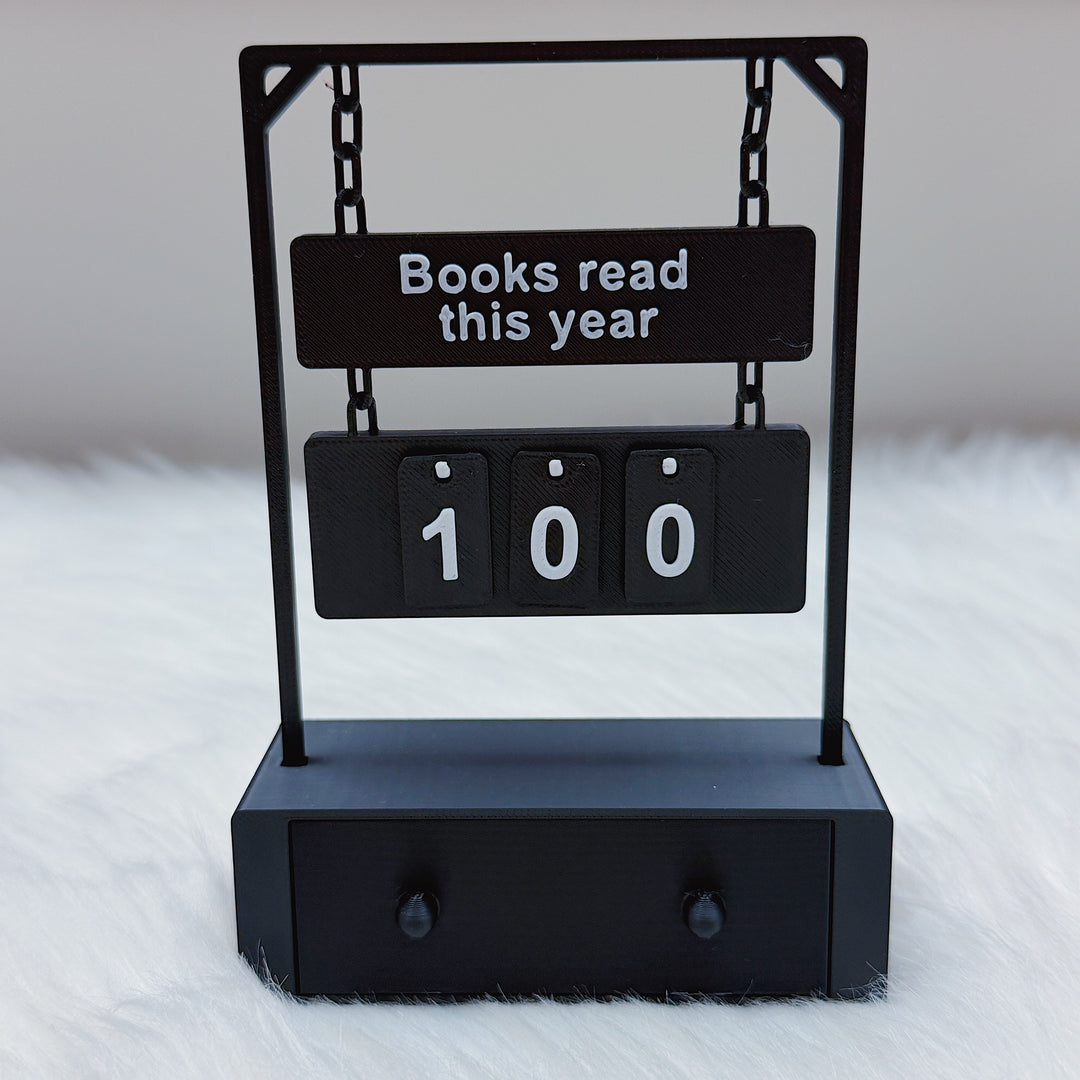 Books Read This Year Tracker | Bookshelf Decor | Choose Your Color Option!