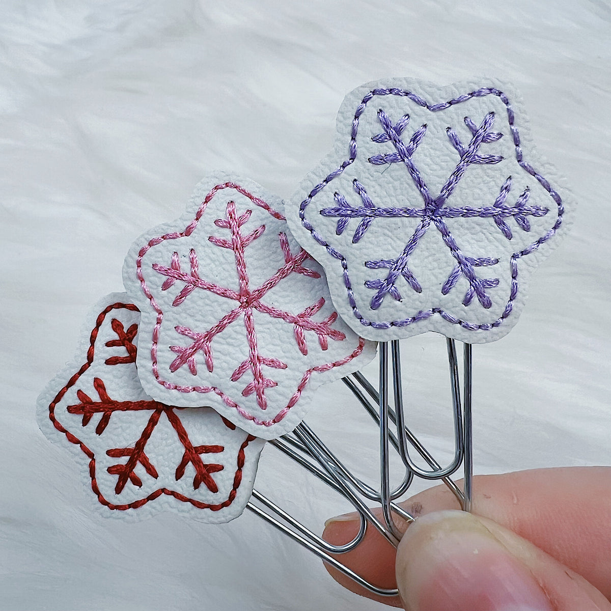 Snowflake Feltie Planner Clip | Choose Your Color!